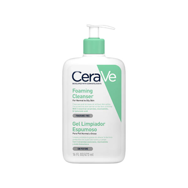 CeraVe gel limpiador espumoso foaming 473ml