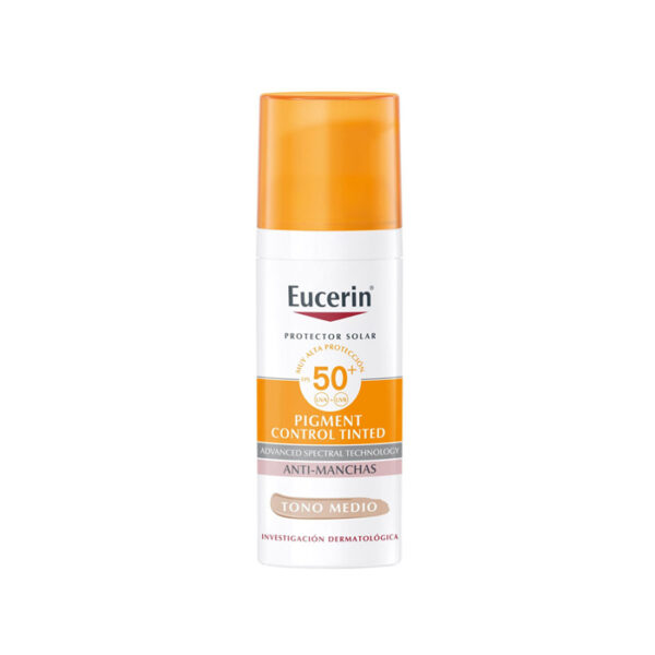 Eucerin Sun Pigment Control FPS 50+ con color tono medio 50ml