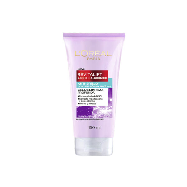 Loreal Revitalift Gel de Limpieza profunda Anti Brillo 150ml