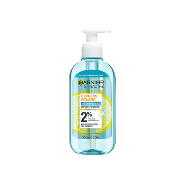Garnier Skin Active Express Aclara Gel Limpiador Anti imperfecciones 200ml