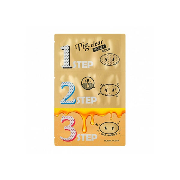 Holika Holika Pig Nose Clear Black Head 3 Step Kit Honey Gold 23ml