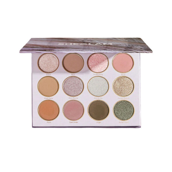 Sheglam Paleta de sombras de ojos Mauve-Olous de 12 colores con acabado mate y brillo intenso
