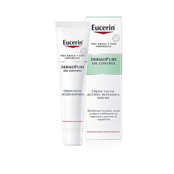 Eucerin DermoPure Oil Control Crema Facial Acción Intensiva de Noche 40ml