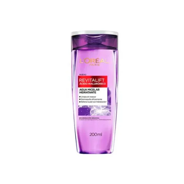Loreal Revitalift Acido Hialuronico Agua Micelar hidratante 200ml.