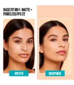 Maybelline FIT ME Matte FPS 22 Base de Maquillaje 30ml - Imagen 2