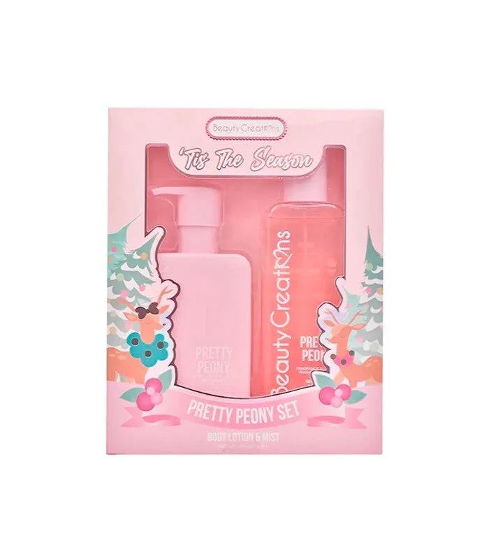 Beauty Creations ‘Tis The Season Body Lotion & Mist Pretty Peony Set 250ml - Imagen 1