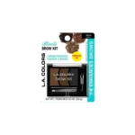 L.A. COLORS Brow kit 3 sombras, pinza y brocha 3.6g