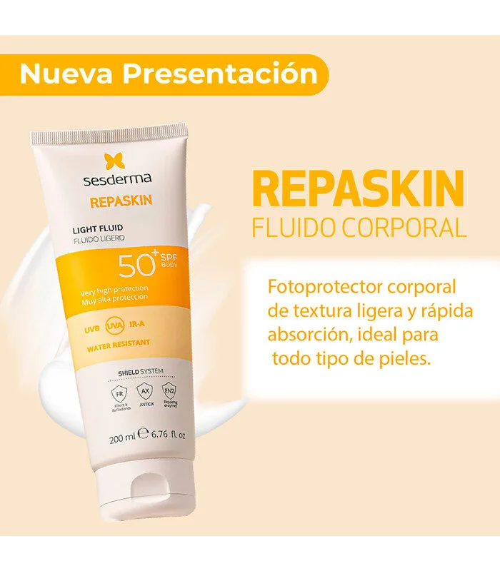 Sesderma Protector Solar Repaskin Fluido Lijero SPF50+ 200ml - Imagen 2