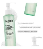 Veganis Acne Gentle Cleanser Gel de LimpIeza Acne 150ml - Imagen 2