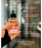 Veganis Rose Water Agua de Rosas 120 ml. - Imagen 2