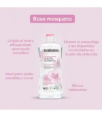 Babaria Agua Micelar Suave Rosa Mosqueta 400ml - Imagen 2
