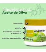 Babaria Mascarilla Capilar Aceite De Oliva Nutritiva 400ml - Imagen 2