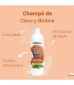 Babaria Shampoo De Coco Y Biotina Hidratante 700ml - Imagen 2