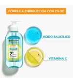 Garnier Express aclara anti acne Gel limpiador 200 ml - Imagen 2