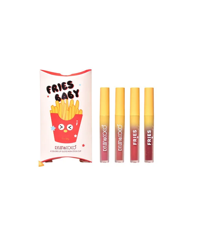 KEVIN Y COCO Fries Baby Set 4 labiales - Imagen 1