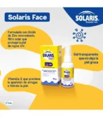 SOLARIS BLOQUEADOR SOLAR FACIAL GEL FPS 30+ 50g - Imagen 3