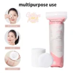 Cosmetic Cotton Almohadillas Circulares de Algodón Para el Cuidado de la Cara 80 Piezas - Imagen 3
